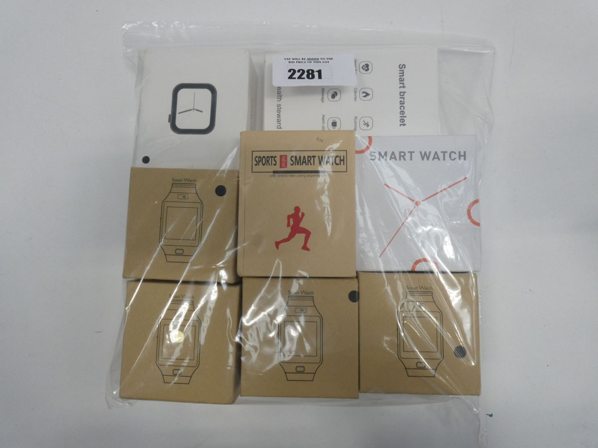 8 boxed smartwatches