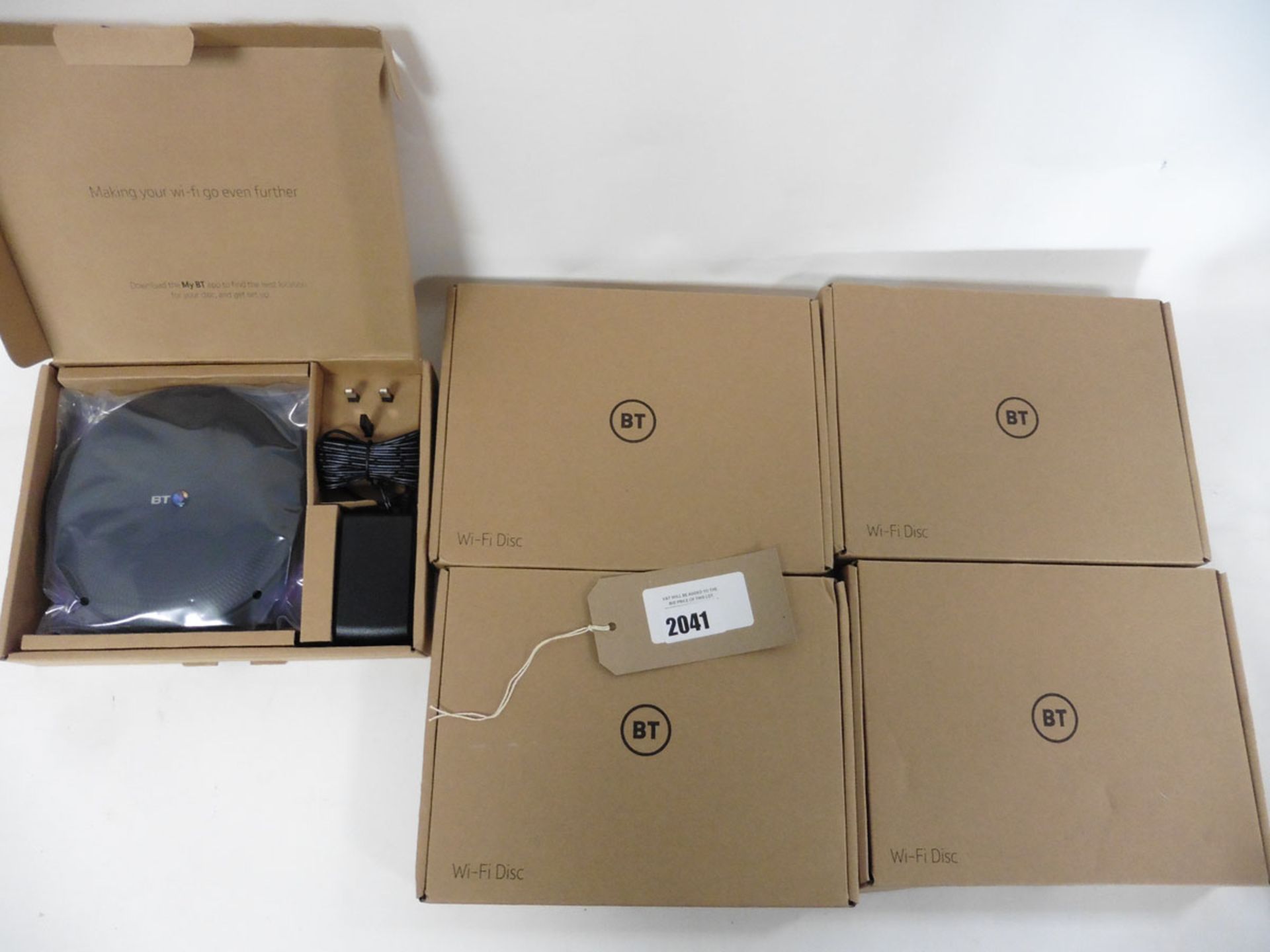 5 BT Wifi disc in boxes