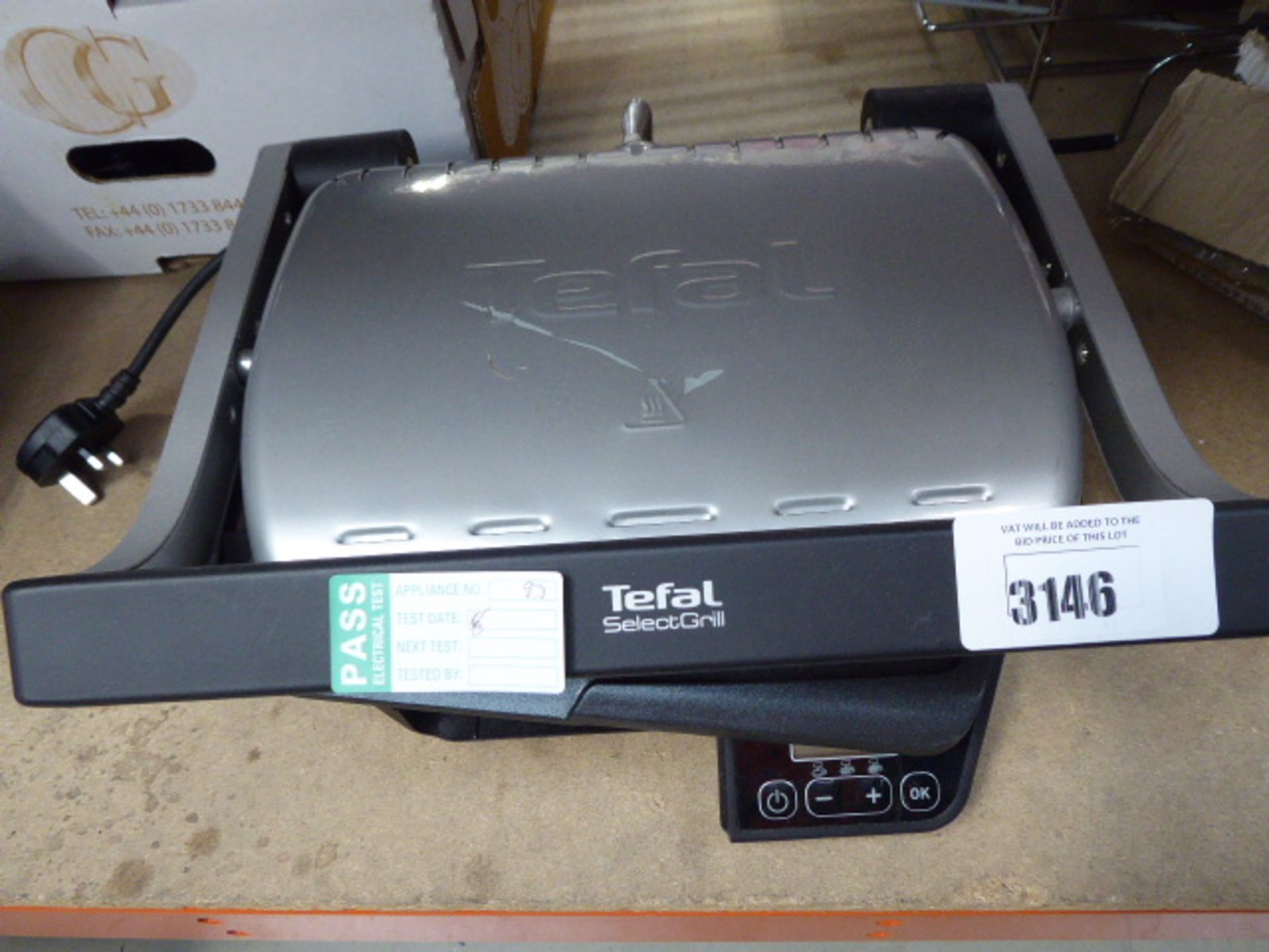 (TN93) Unboxed Tefal Select Grill