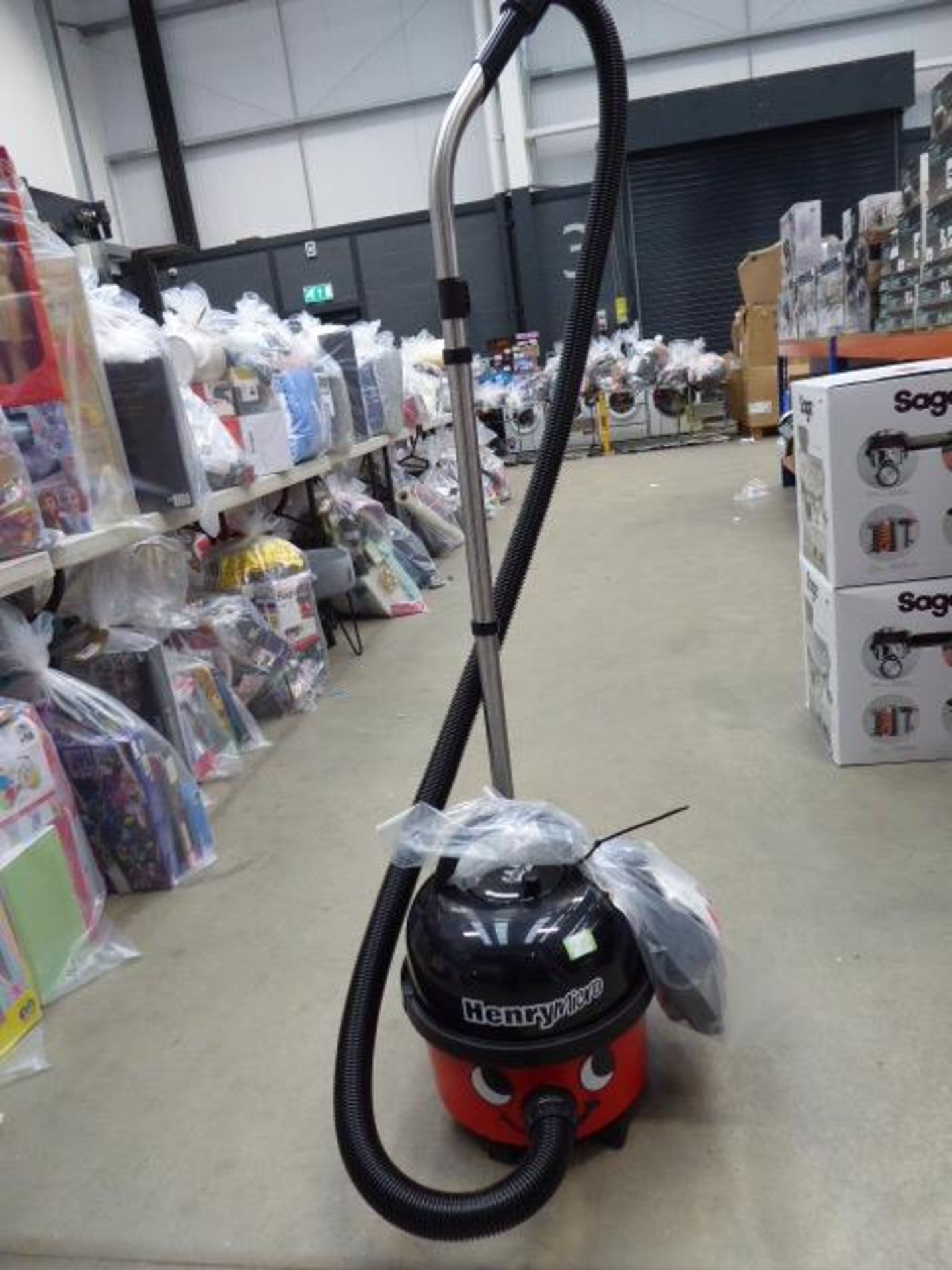 (TN84) Henry micro vacuum cleaner with pole plus small bag of accessories