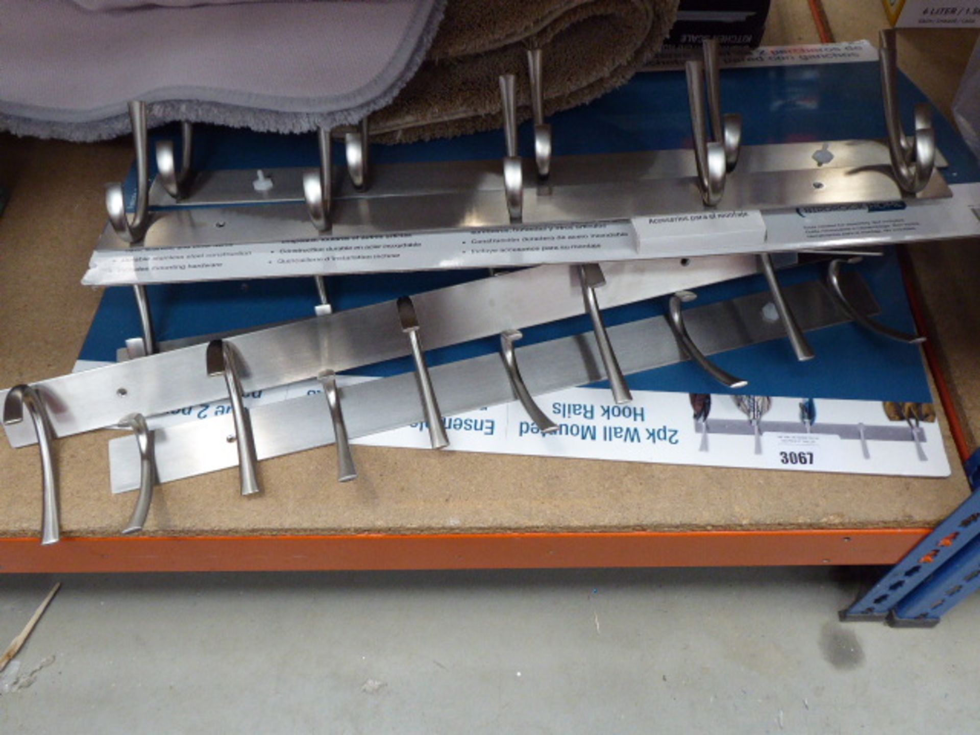 7 stainless steel hook rails