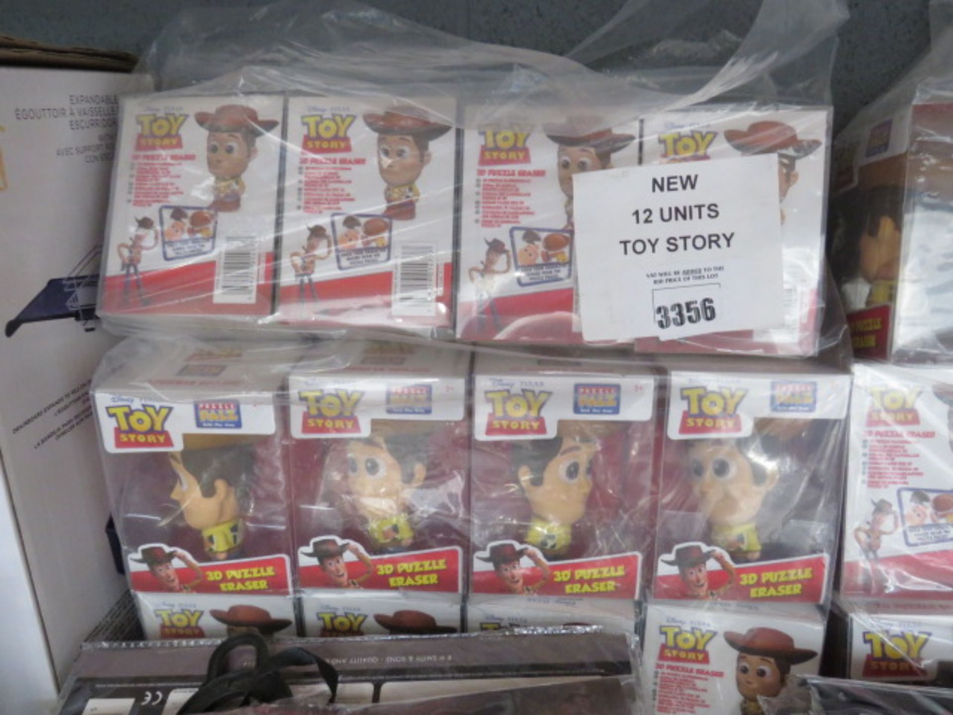 12x Toy Story 3D puzzle erasers