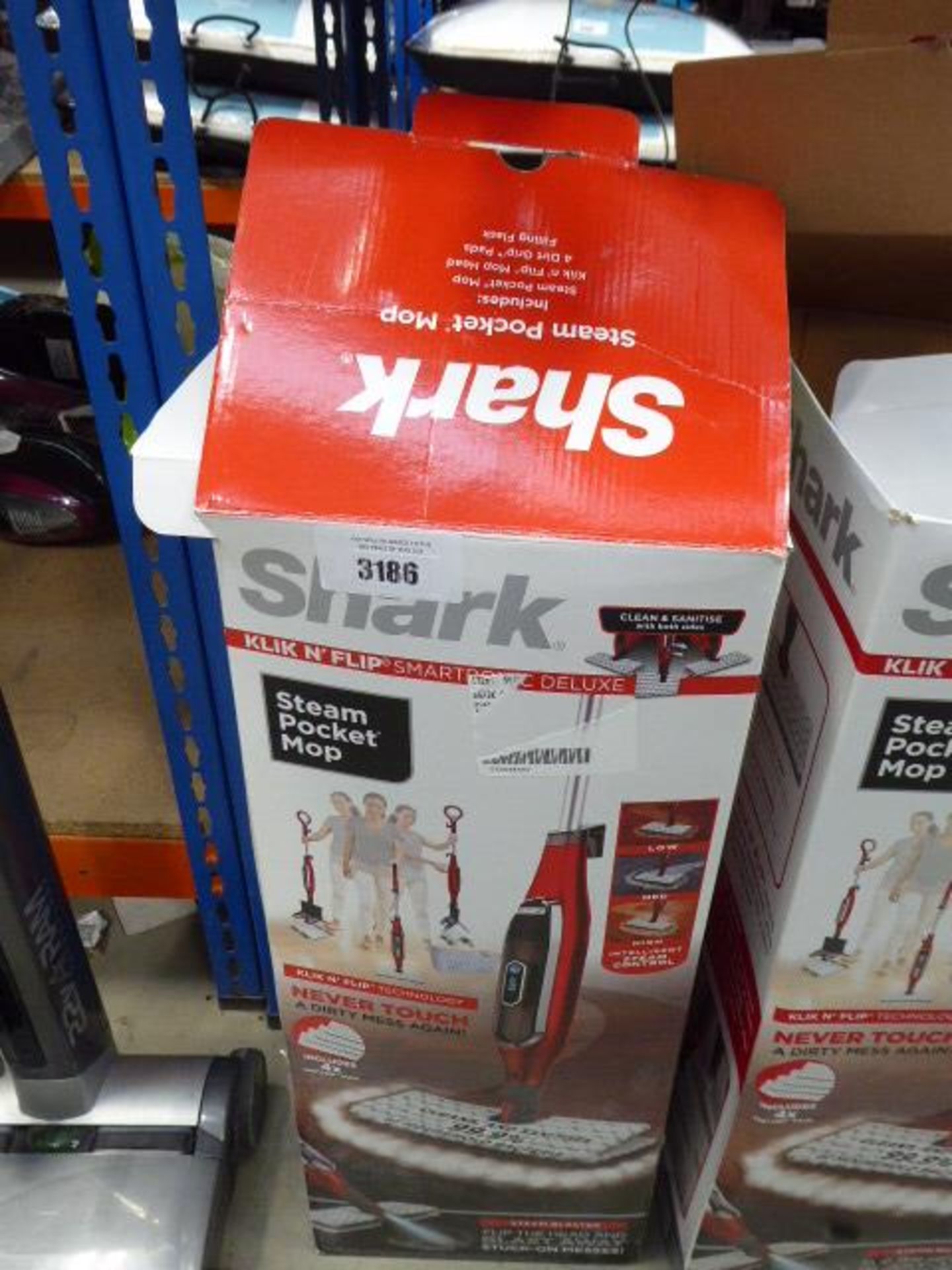 Upright Shark steam mop with box