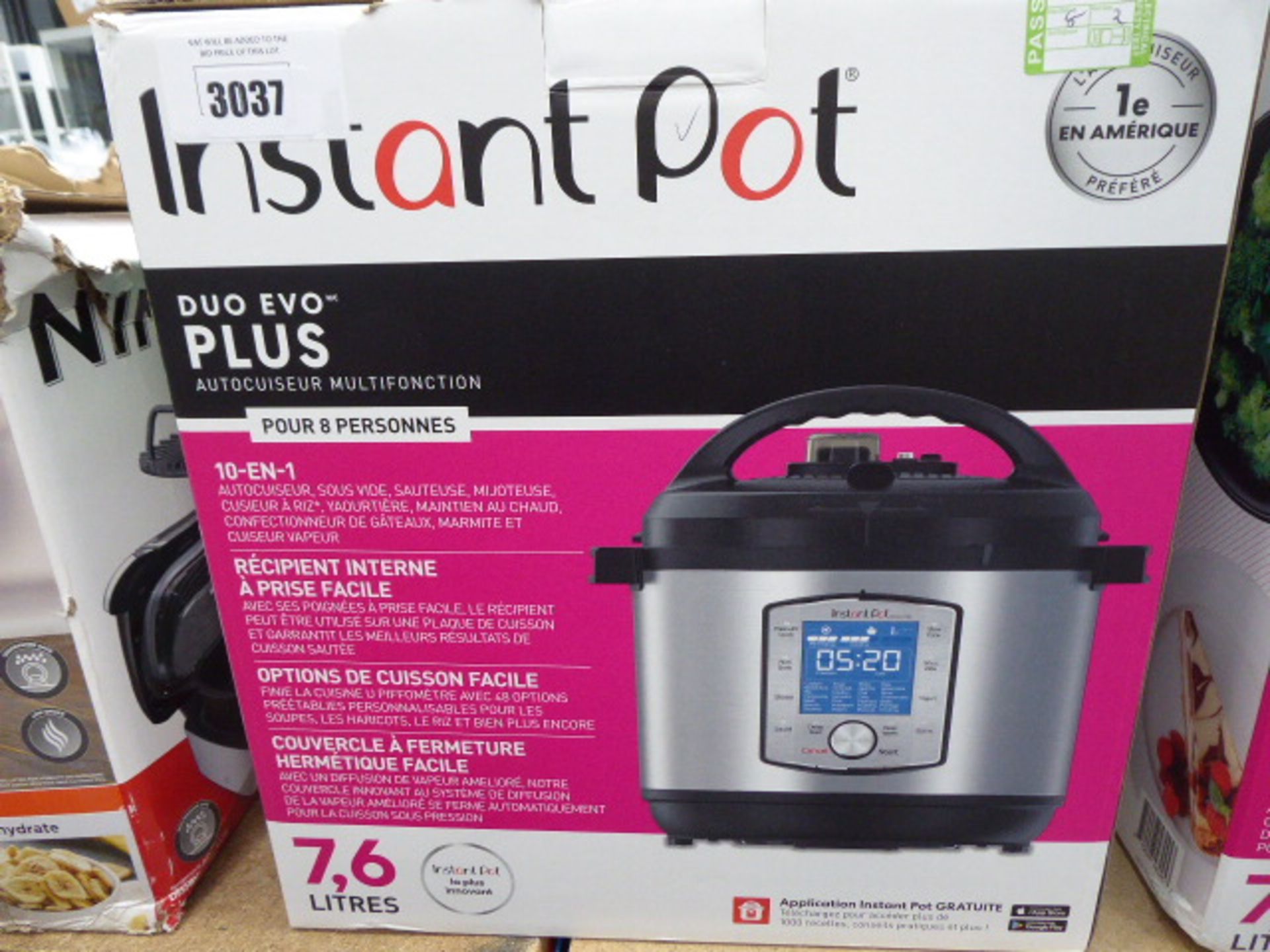 (TN2) Boxed Instant Pot Duo Evo Plus pressure cooker