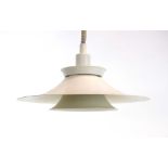 A 1970's Danish white enamelled Jeka Metaltryk celing light CONDITION REPORT: