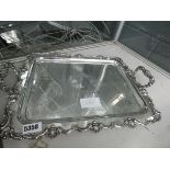 Silver plated serving tray