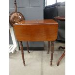 Victorian drop-side table, with 2 drawers and 2 dummy drawers