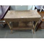 Sea grass 2 tier console table