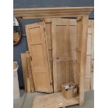 Waxed pine double wardrobe Flat pack (AF)