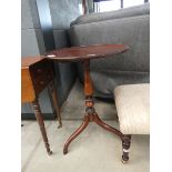 Victorian mahogany circular tripod side table