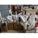 5 boxes containing a large quantity of loose posters