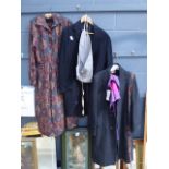 G. A. Dunn & Co. Ltd. tweed type coat, a Liberty floral dress and selection of vintage clothing
