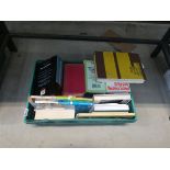 Box containing reference books