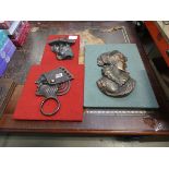 3 copper wall plaques