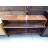 2 mahogany shelves In need of attention