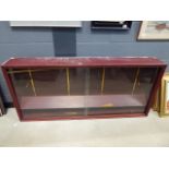 Mahogany effect glazed display cabinet Poor order