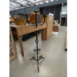 Wrought iron 3 branch candlestick