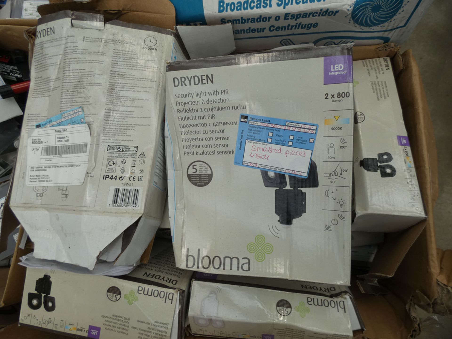 Box of Blooma security lights