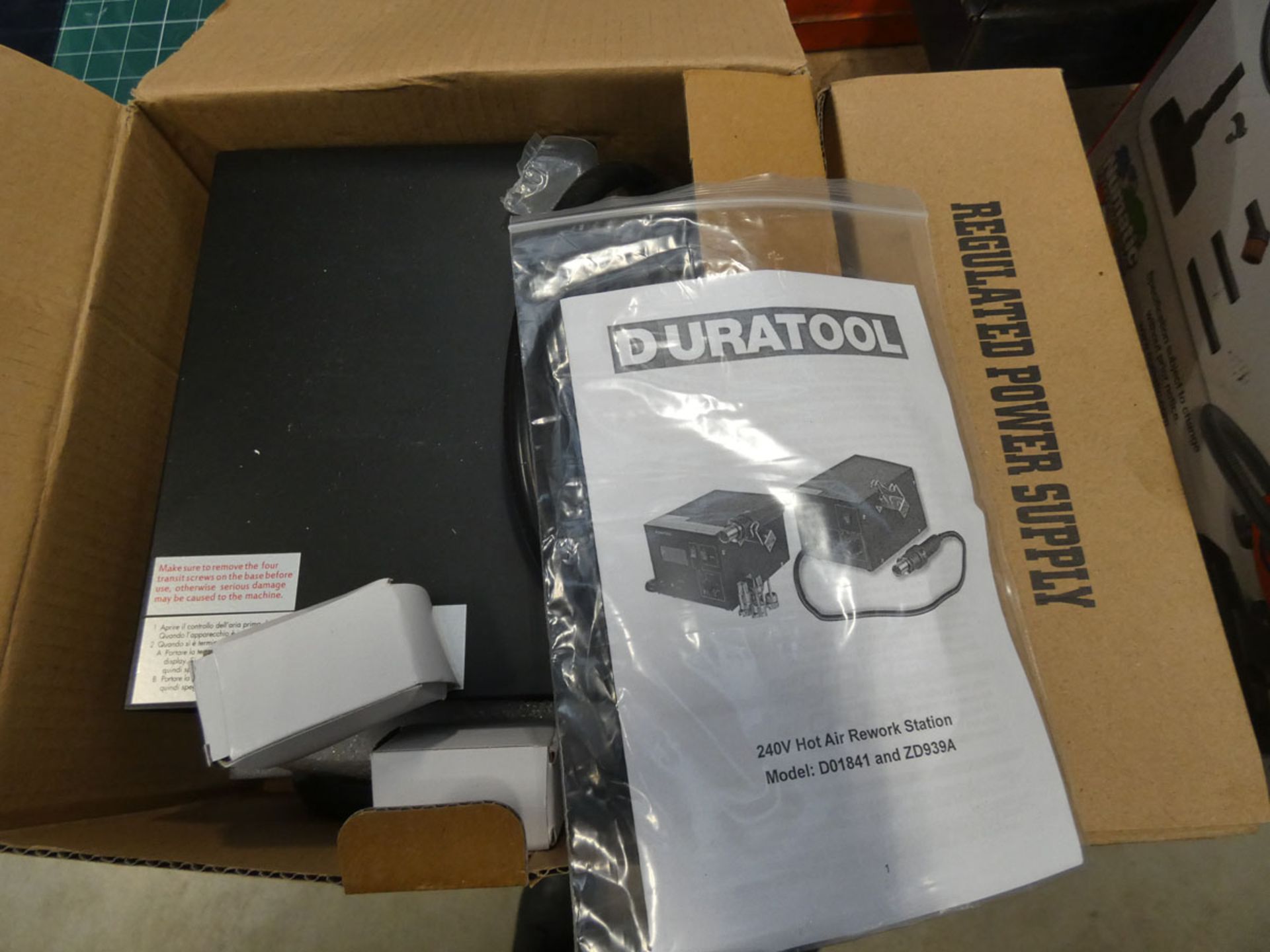 Duratool re-work station and regulated power supply