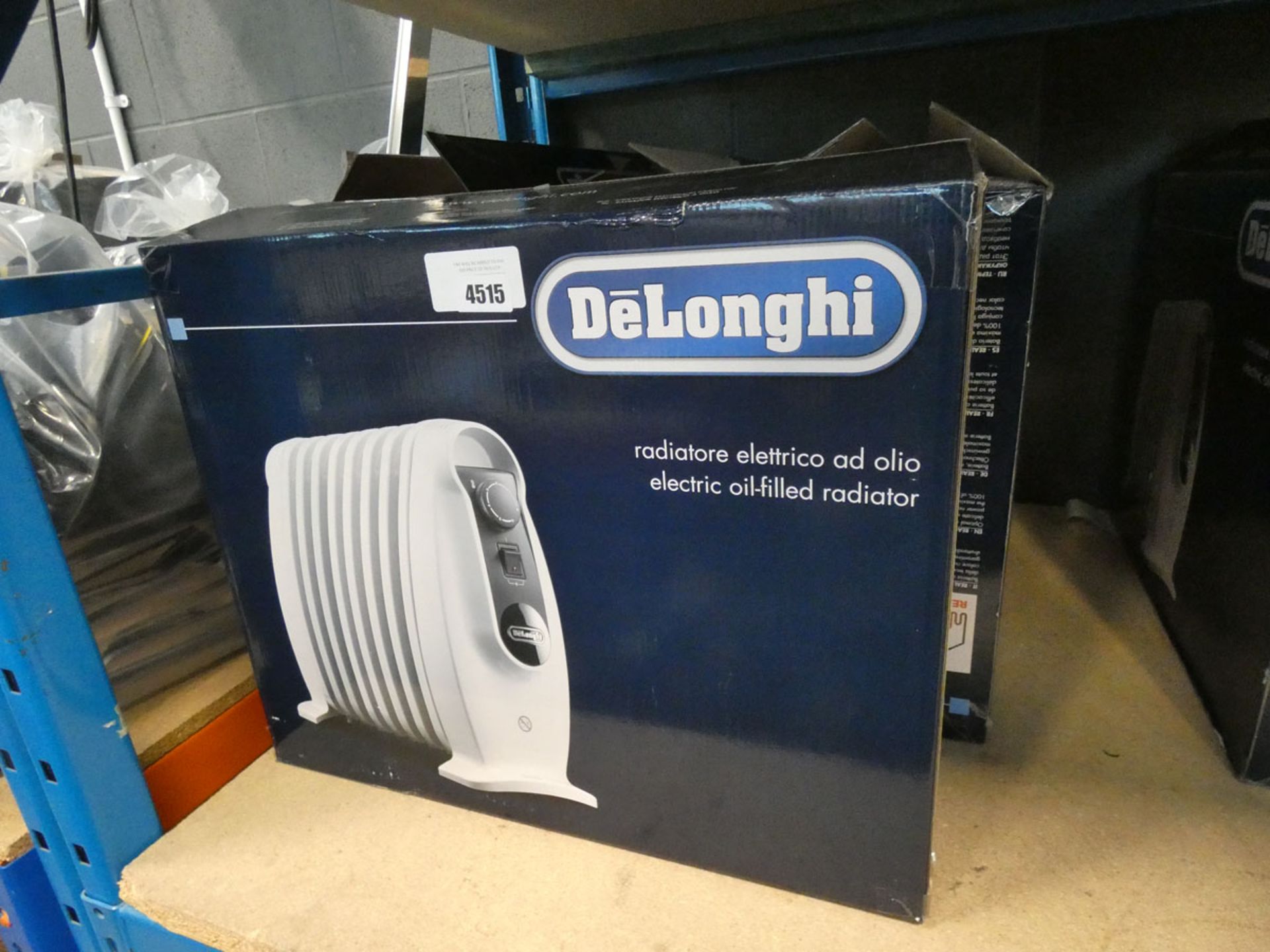 4 small boxed Delonghi oil filled radiators