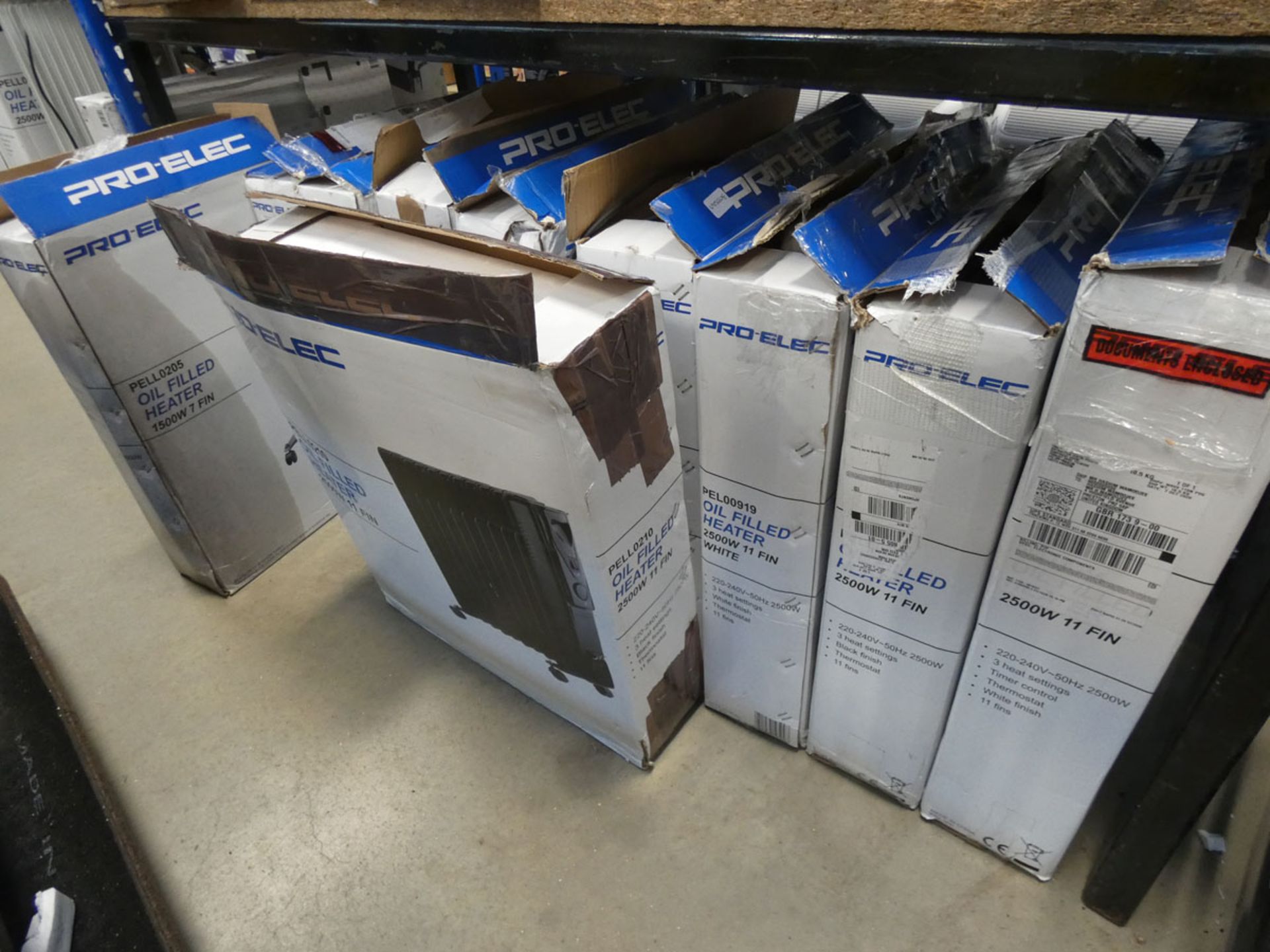 10 boxed ProElec oil filled radiators
