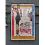 Audrey Hepburn Breakfast at Tiffany's advertising poster