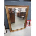 5308 Rectangular bevelled mirror in gilt frame