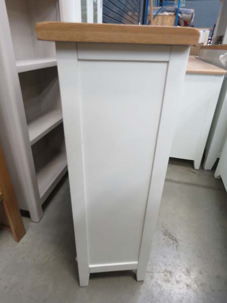 5009 Cream painted oak top open front bookcase (166) - Image 5 of 5