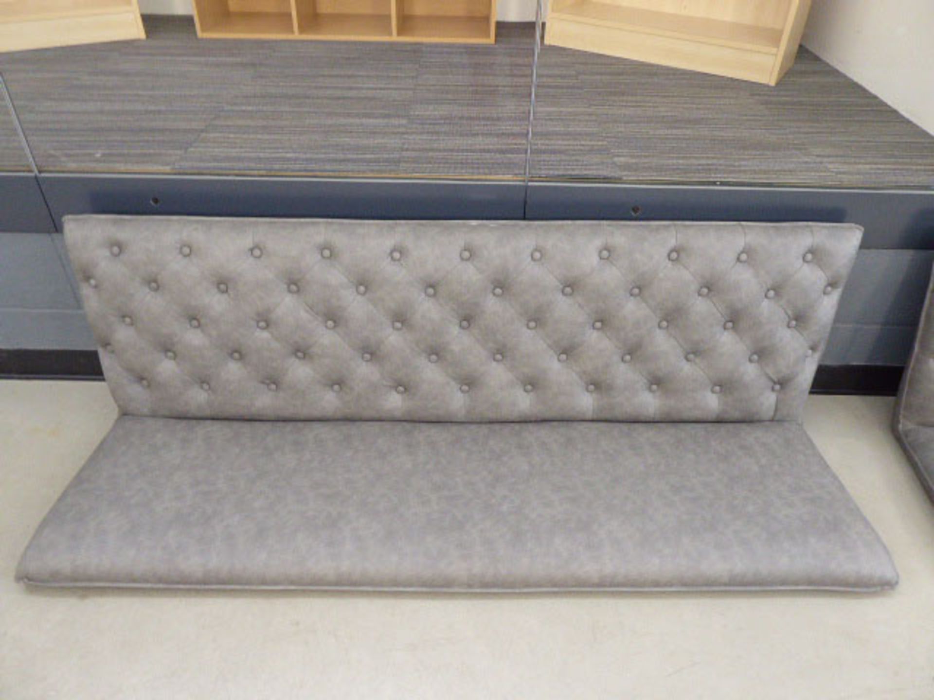 5535 Grey studded back bench sea, (no legs, no fixings)