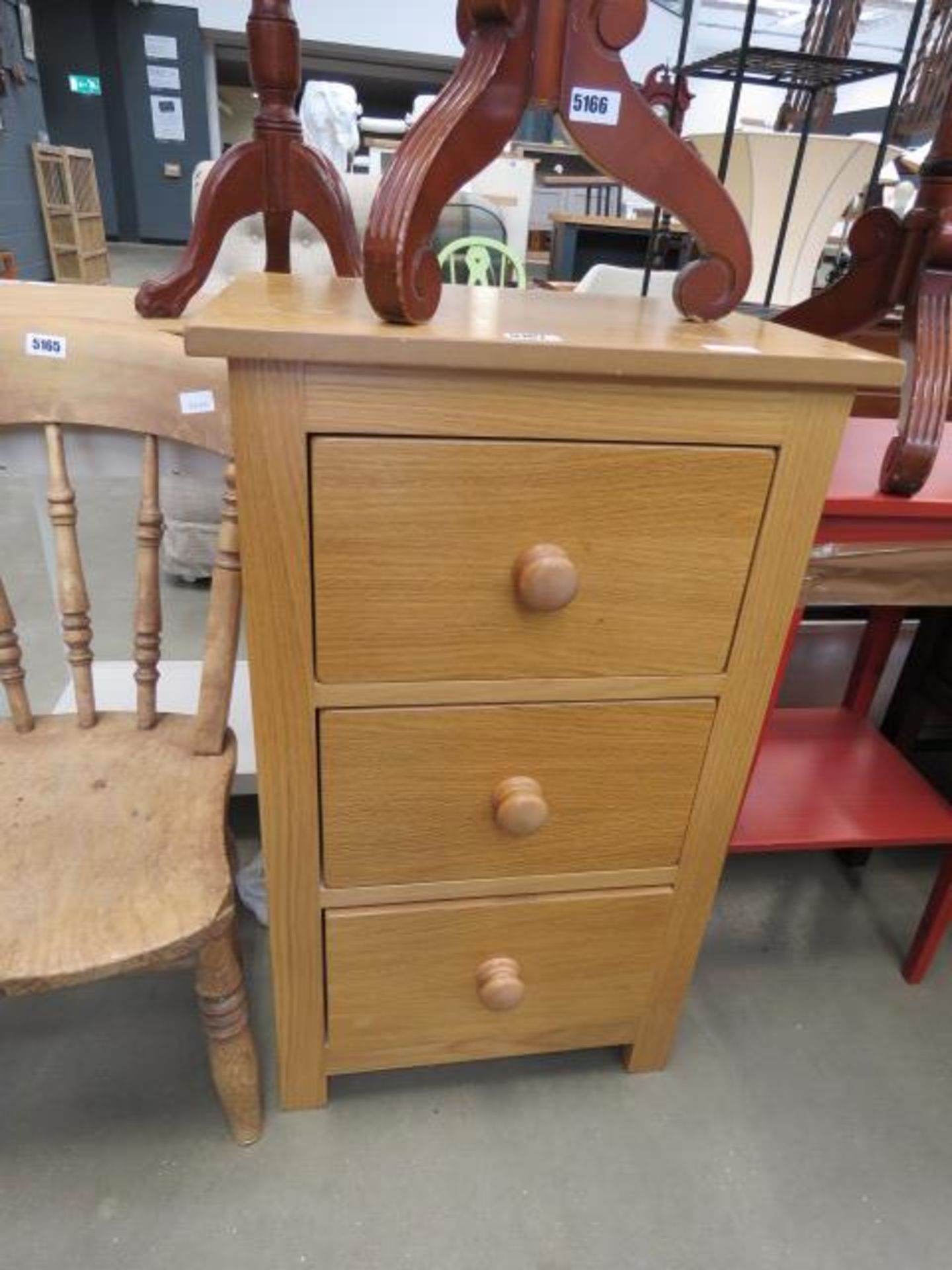 Oak chest of 3 drawers