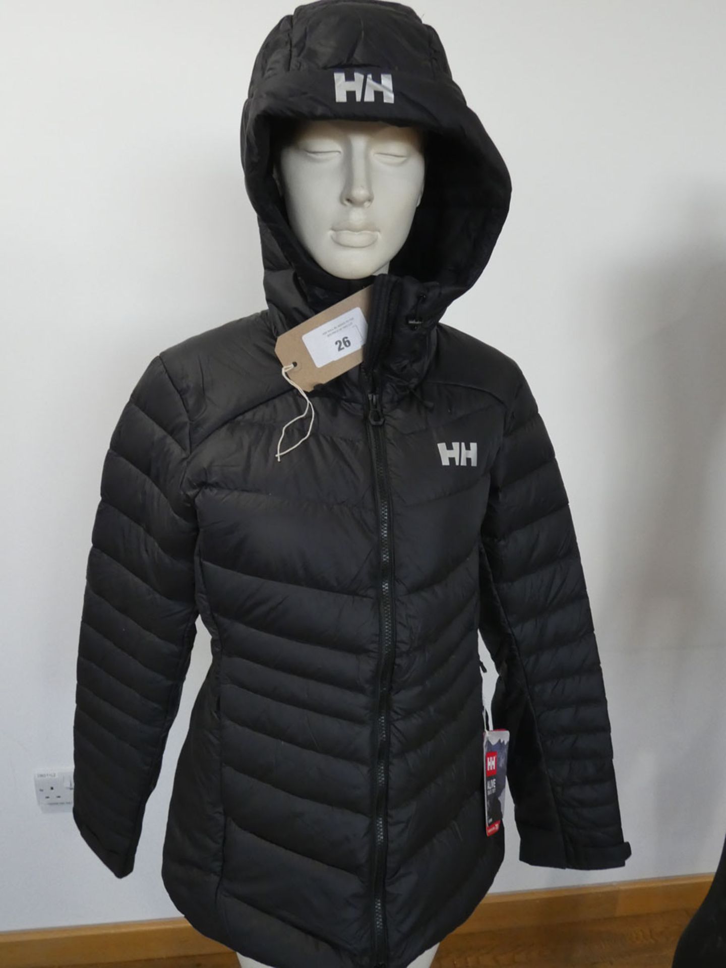 Helly Hanson ladies vergias icefall down jacket in black size medium