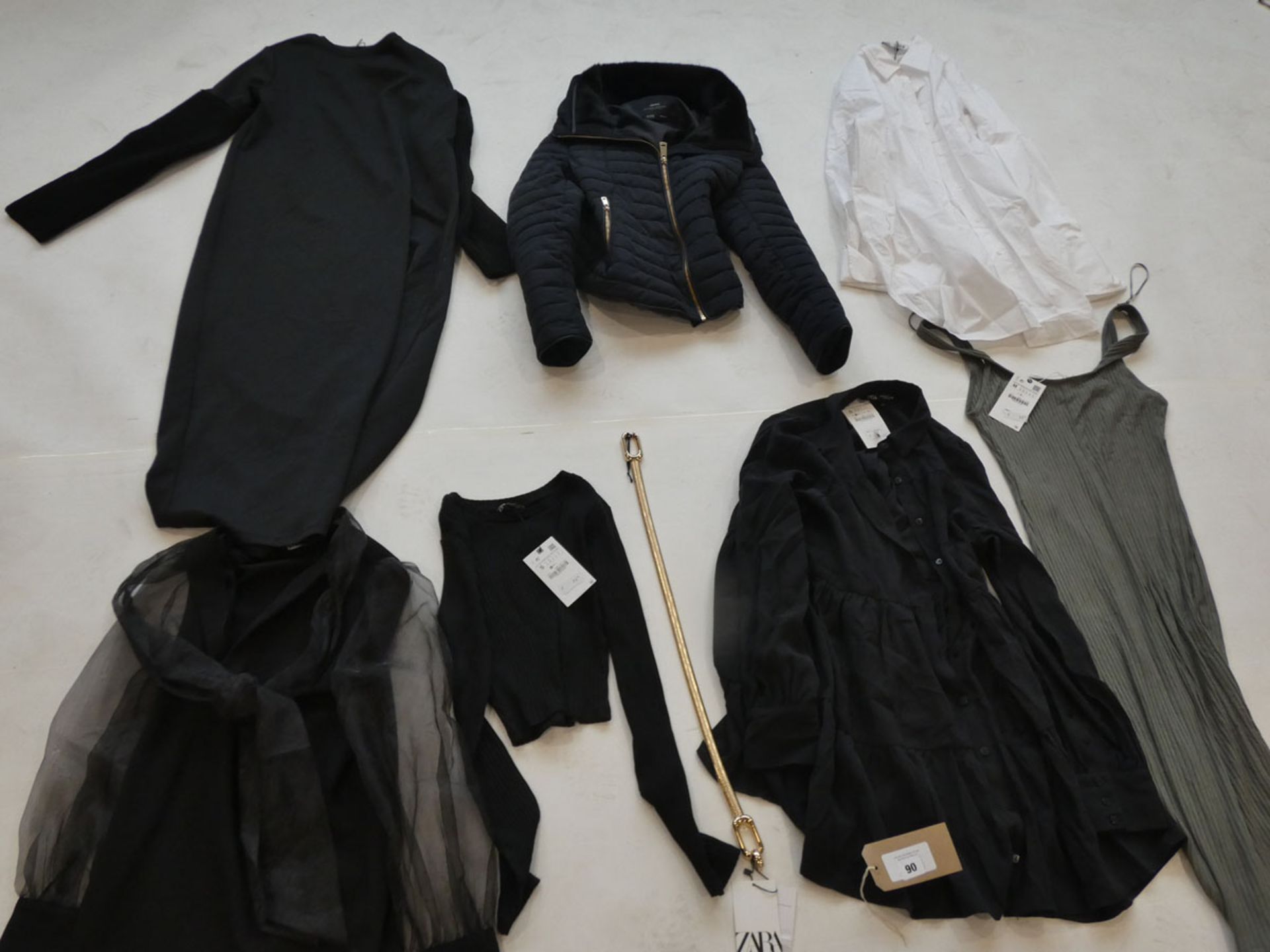Selection of Zara clothing to include dresses, jacket, tops, etc