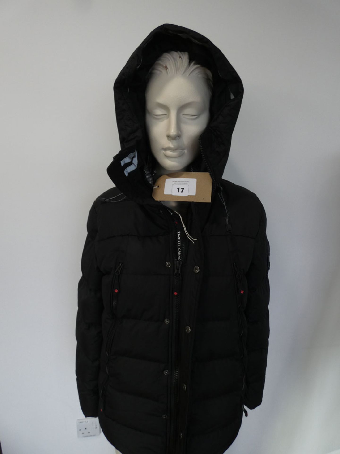 Zavetti Canada rovenzi ripstop puffer jacket in black size XS