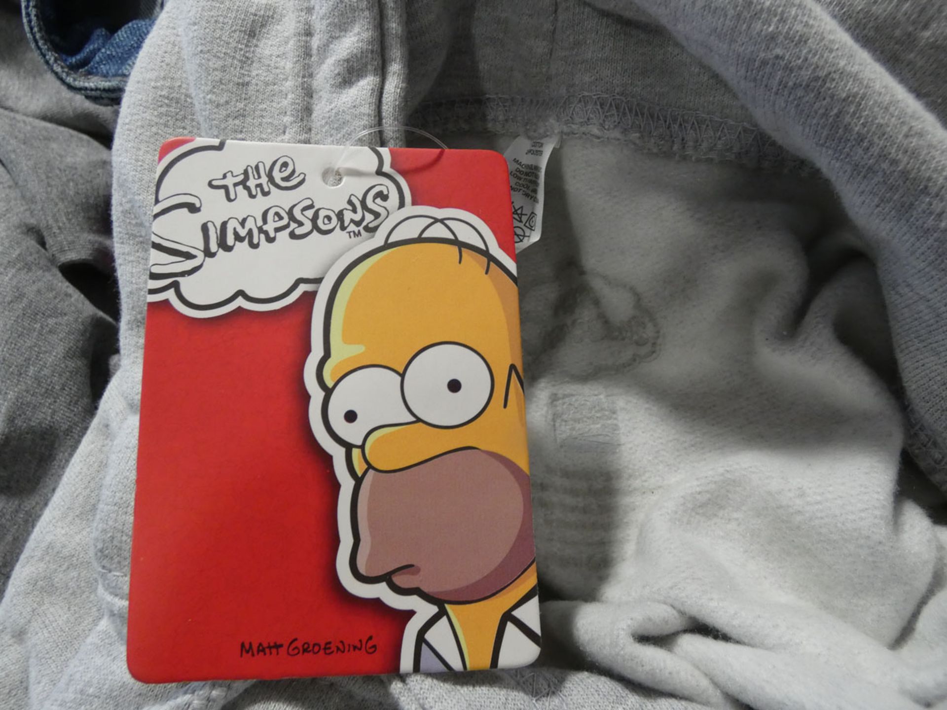 The Simpsons Brandalliance hoodies in grey and blue both size XL - Image 4 of 4