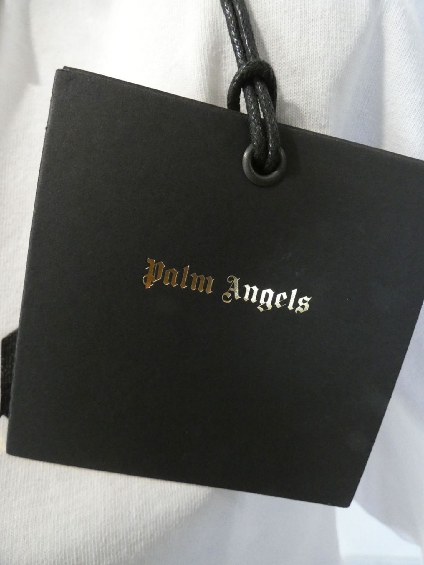 Palm Angels toyko sprayed logo tee in white / red size S - Image 2 of 3