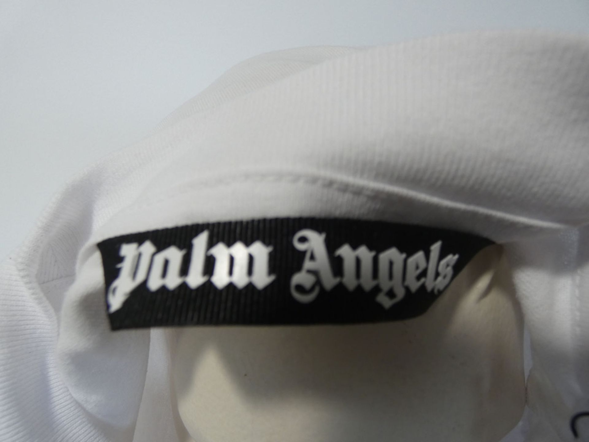 Palm Angels toyko sprayed logo tee in white / red size S - Image 3 of 3