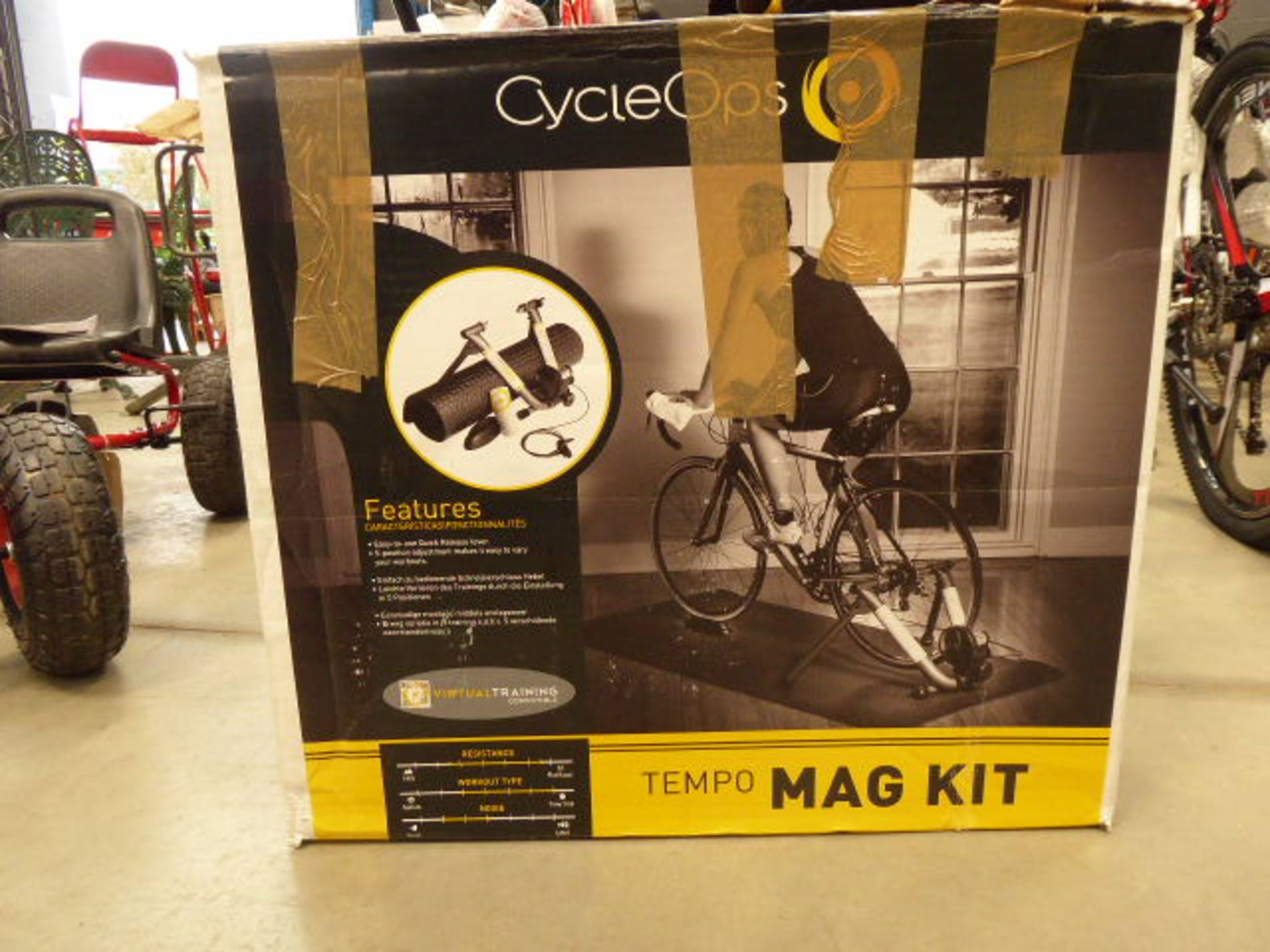 Boxed cycle OPS tempo magnetic bike training kit