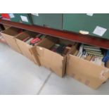 4 boxes containing large quantity of reference books and novels