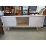 White painted contemporary sideboard