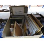 5299 Box containing large quantity of miniature prints and wall hangings