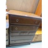 Stag chest of drawers