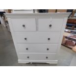 5218 Florence white painted 2 over 3 chest (86)