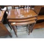 Edwardian mahogany nest of 3tables