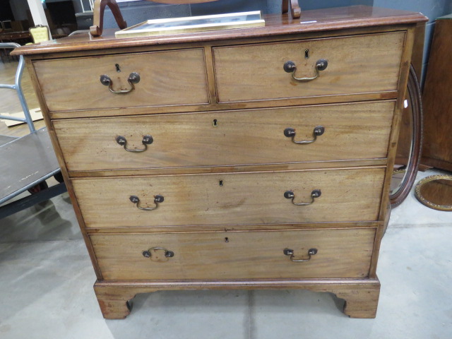 Victorian walnut chest of 2 over 3 drawers