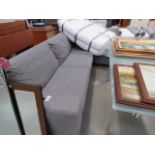 Grey fabric corner suite in 2 sections