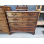 Victorian mahogany chest of 4 drawers