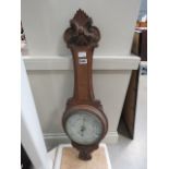 Barometer with oak case