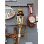 (19) Brass wall lantern