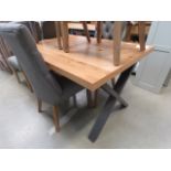 Urban Industrial Oak 1.3m Dining Table (92)