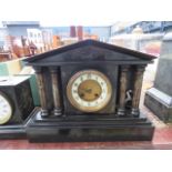 Mantle clock in Palladian case